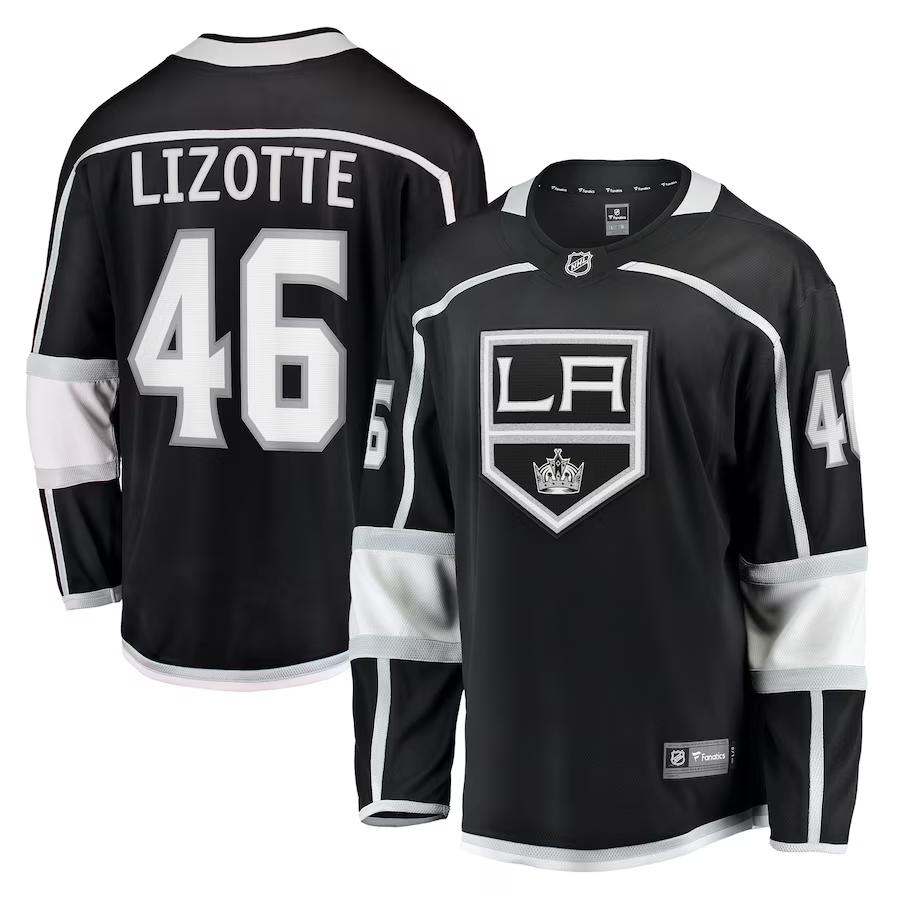 Men's Los Angeles Kings Blake Lizotte #46 Black Home Breakaway Jersey